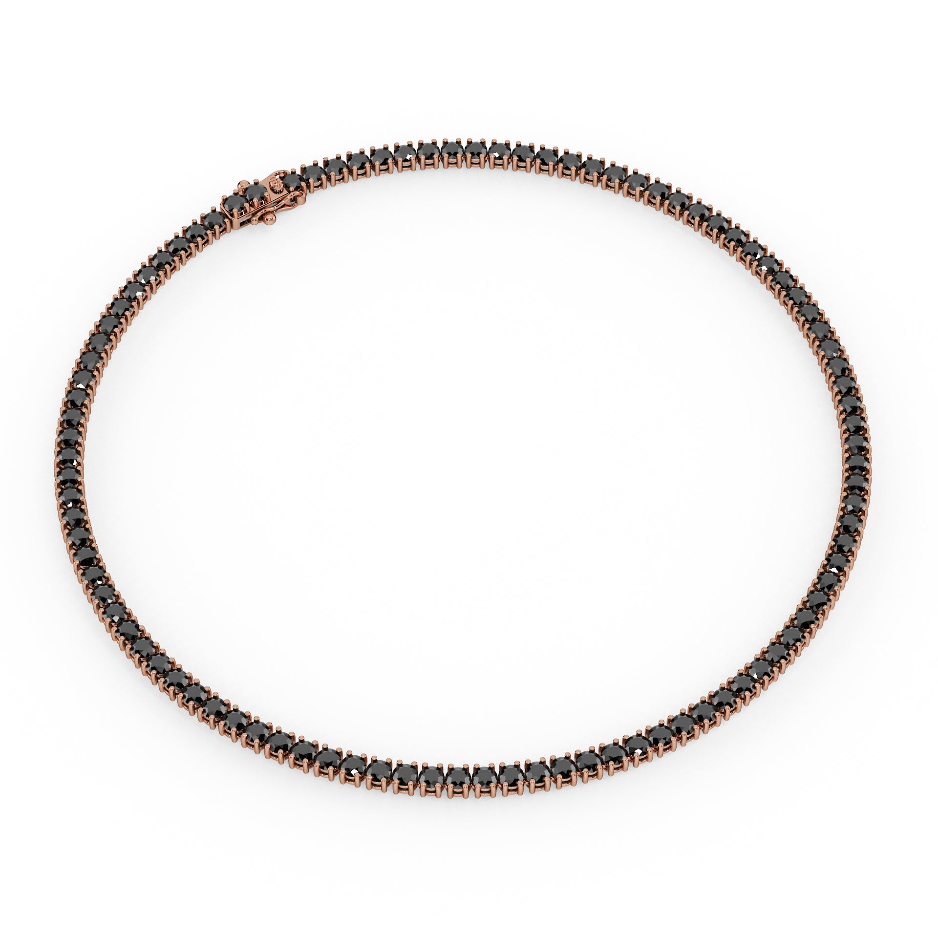 Statement 11-Color 23ct Diamond Tennis Necklace
