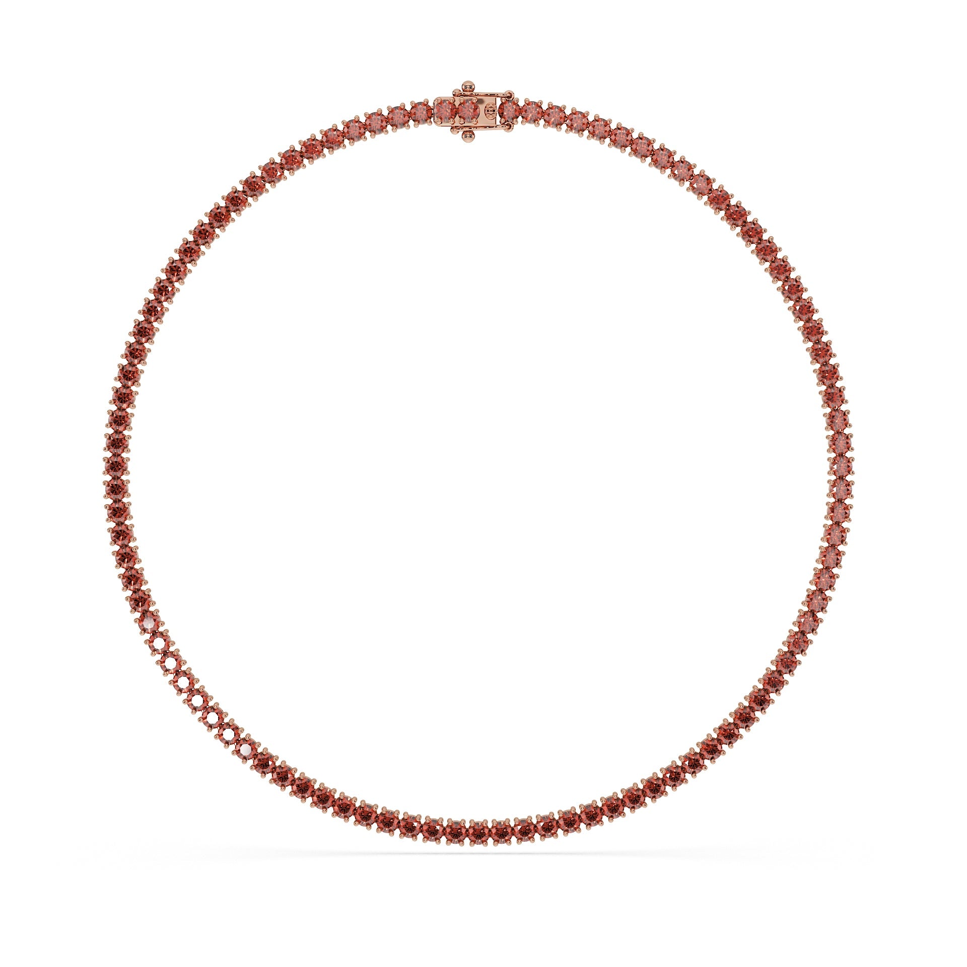 14K Rose gold_Cherry Cognac Diamond