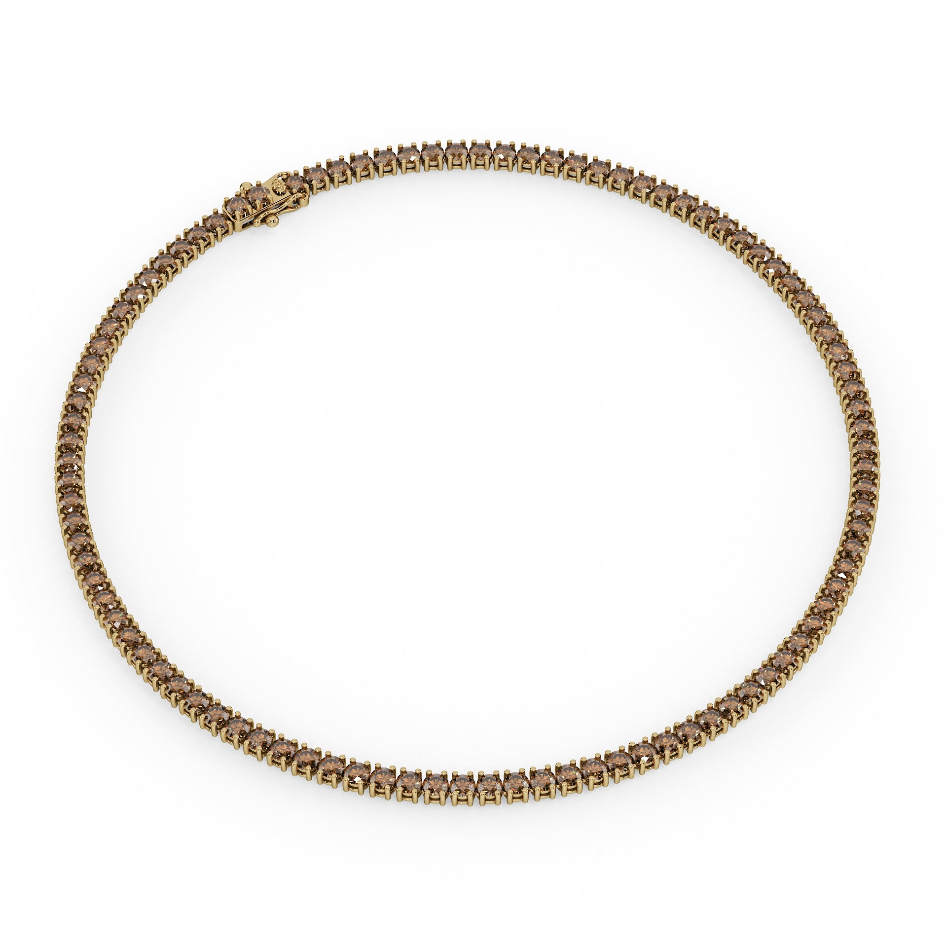 Statement 11-Color 23ct Diamond Tennis Necklace