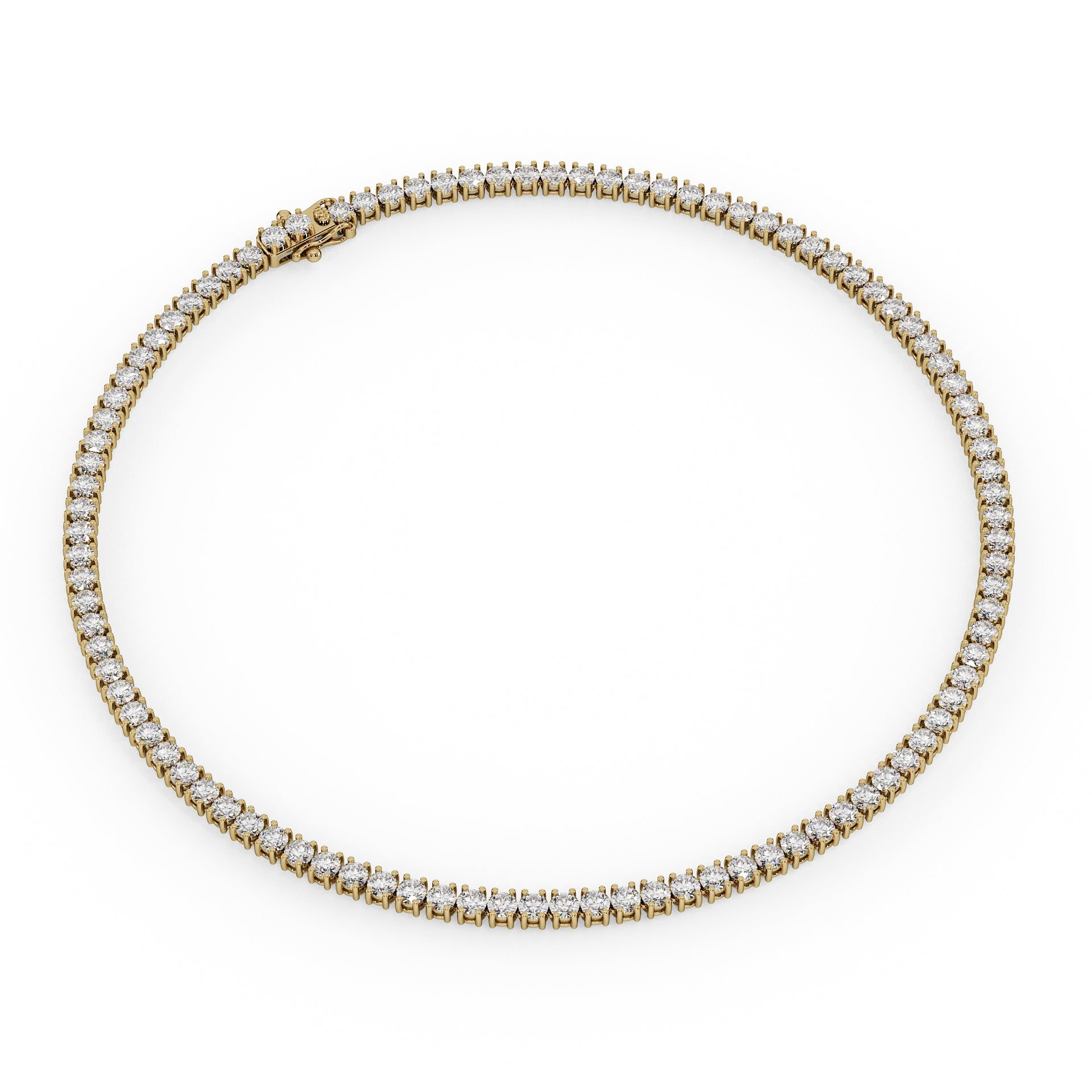 Statement 11-Color 23ct Diamond Tennis Necklace
