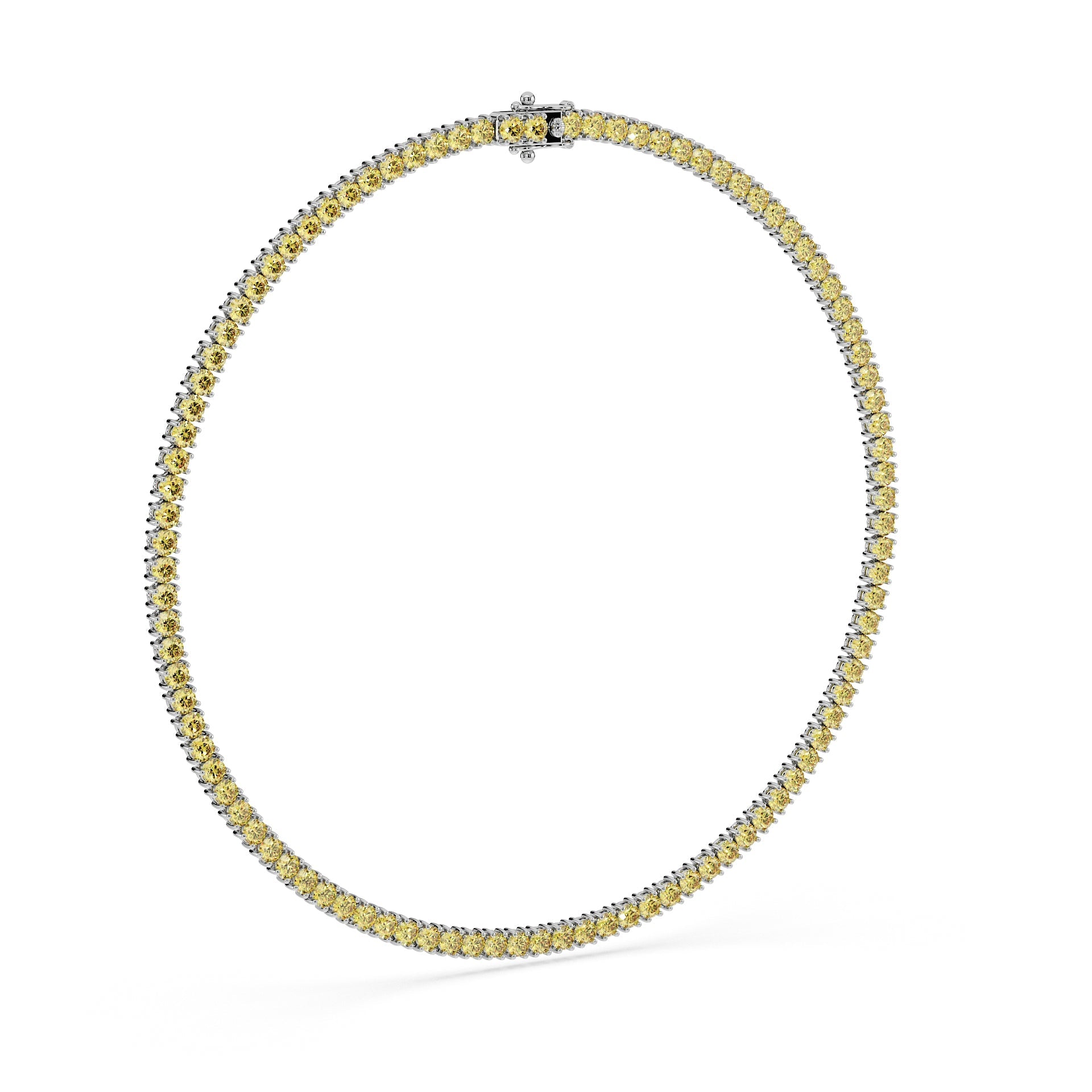 Statement 11-Color 23ct Diamond Tennis Necklace