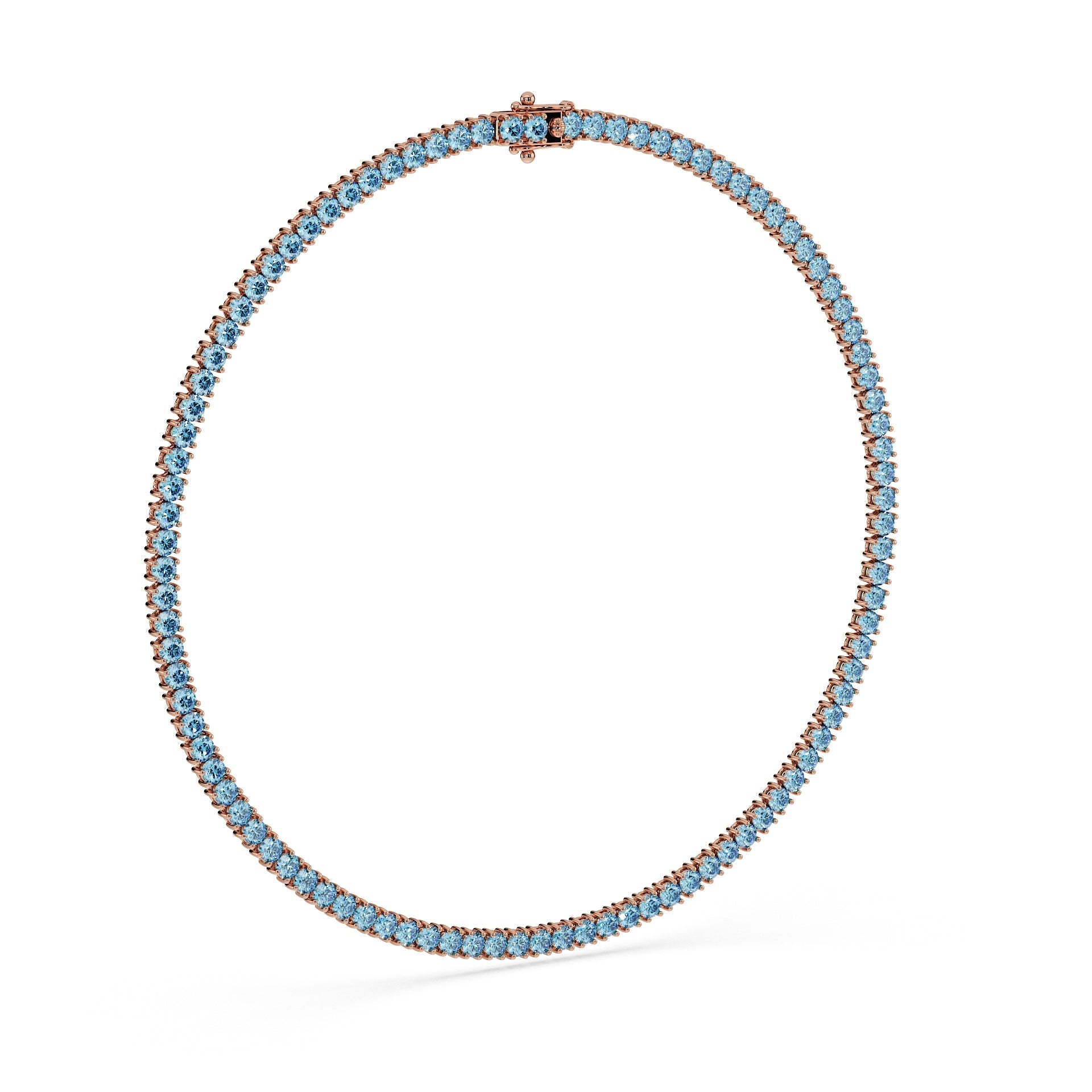 Statement 11-Color 23ct Diamond Tennis Necklace