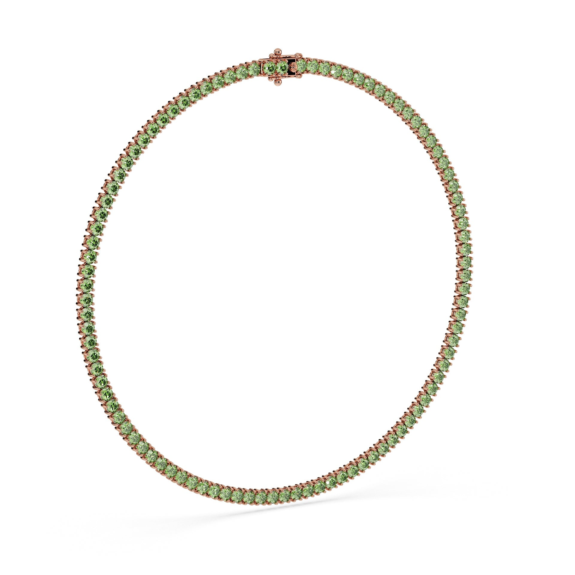 Statement 11-Color 23ct Diamond Tennis Necklace