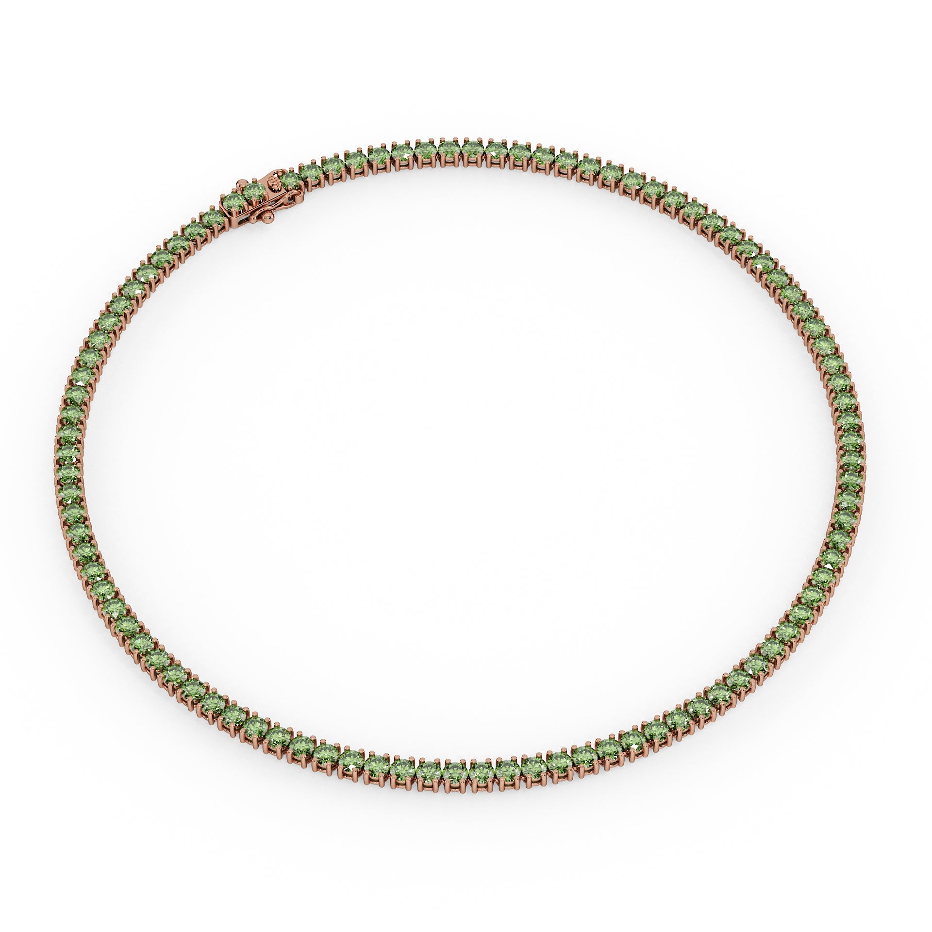 Statement 11-Color 23ct Diamond Tennis Necklace