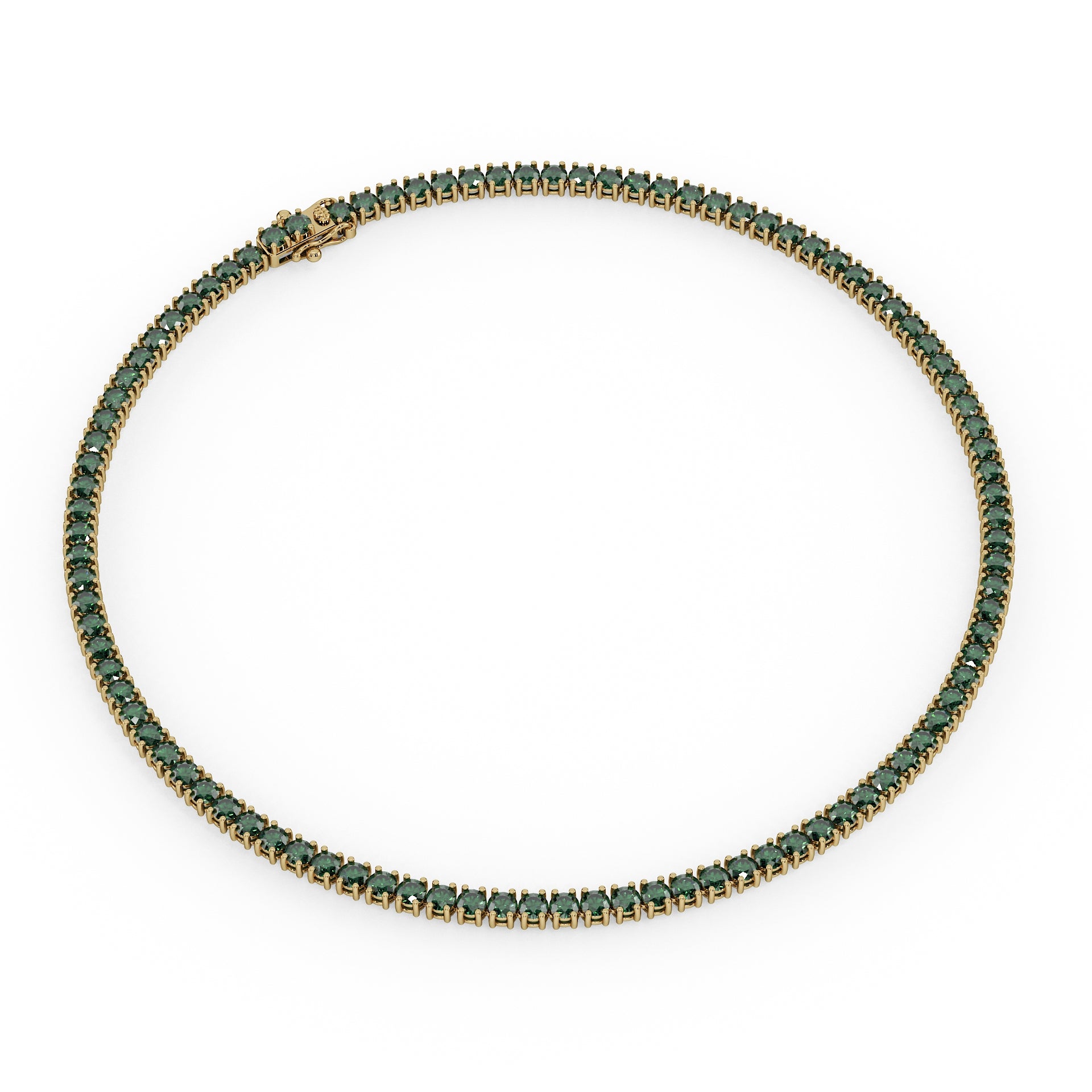 Statement 11-Color 23ct Diamond Tennis Necklace