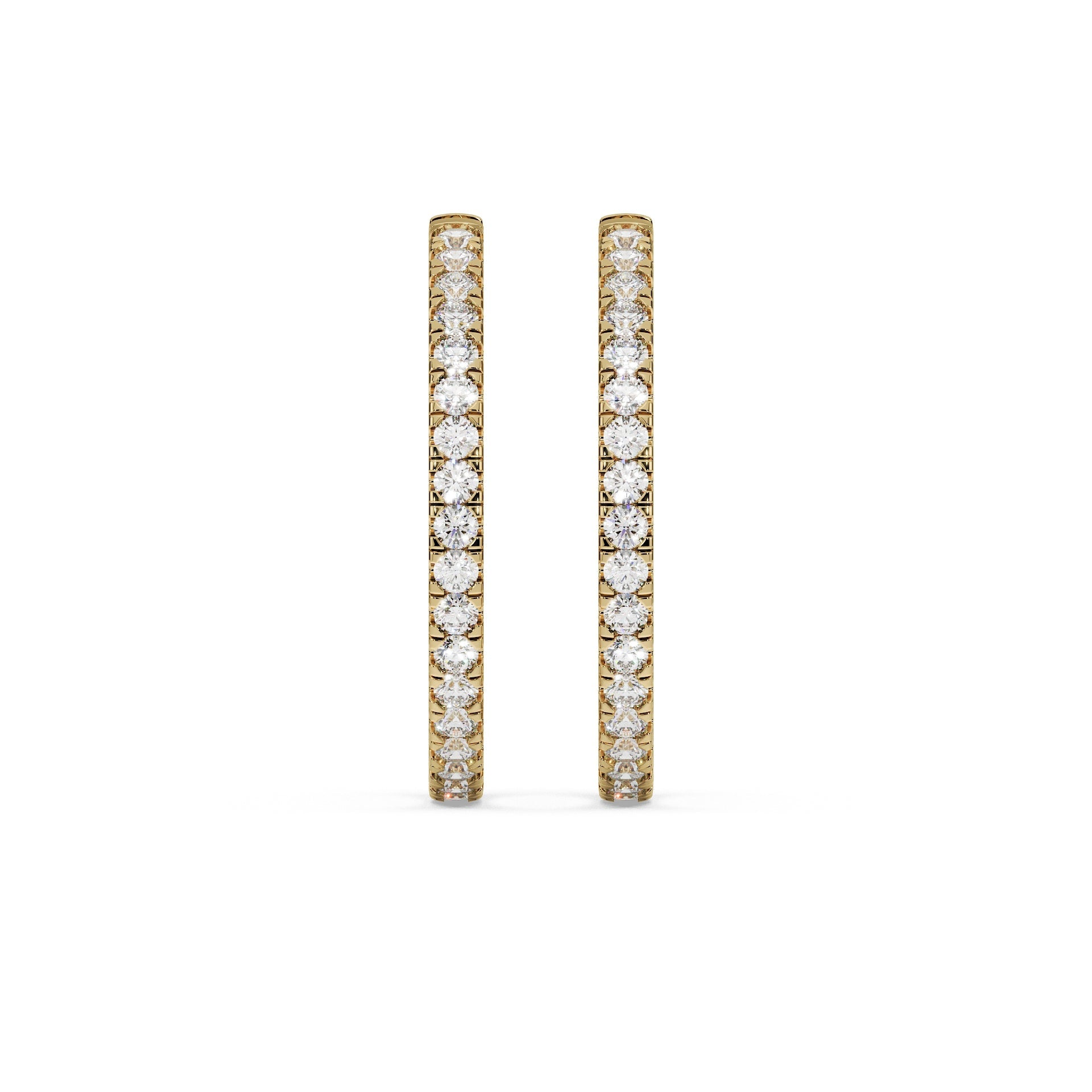 The Classic Diamond Hoops (30mm)