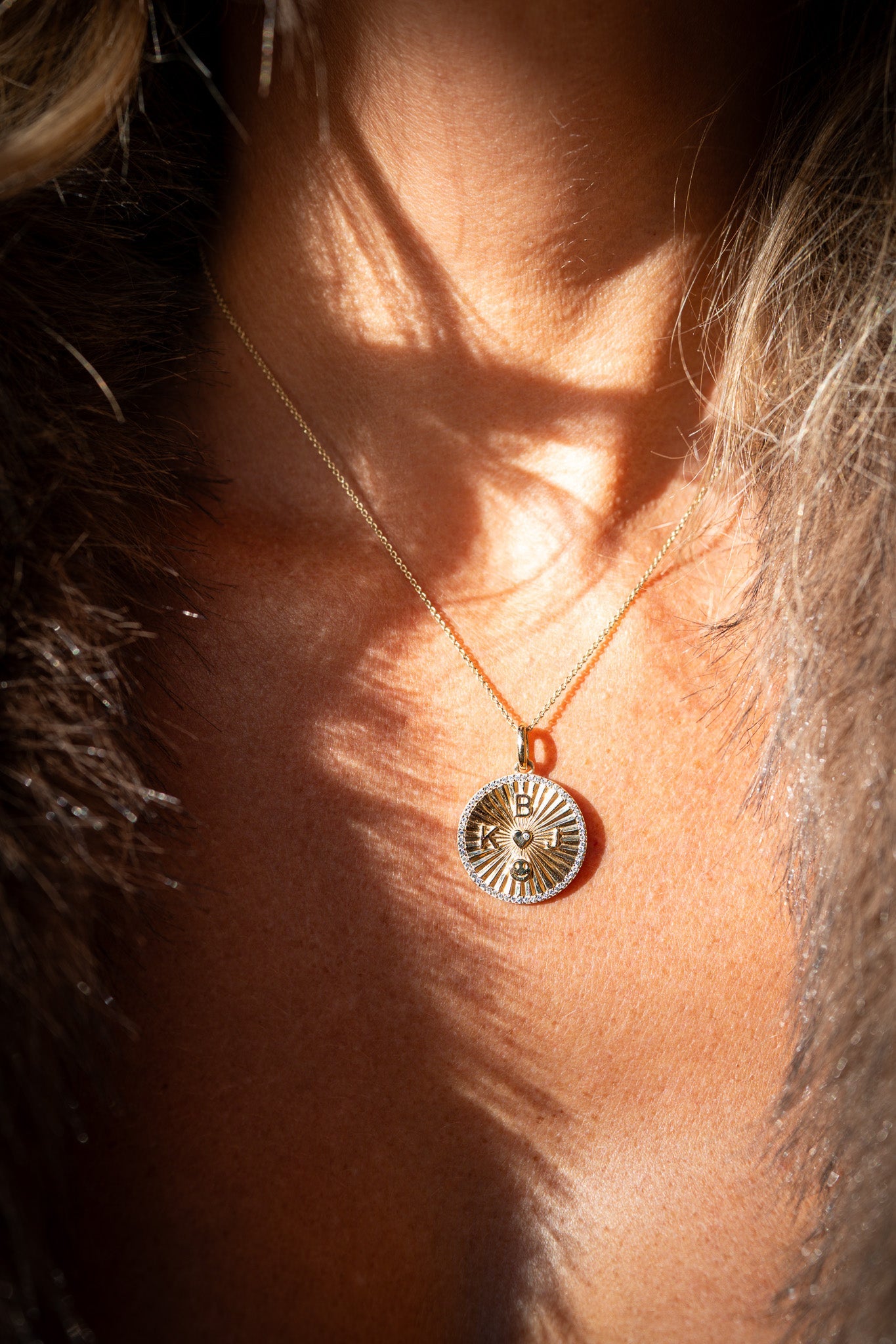 The Customizable Diamond Disc Necklace