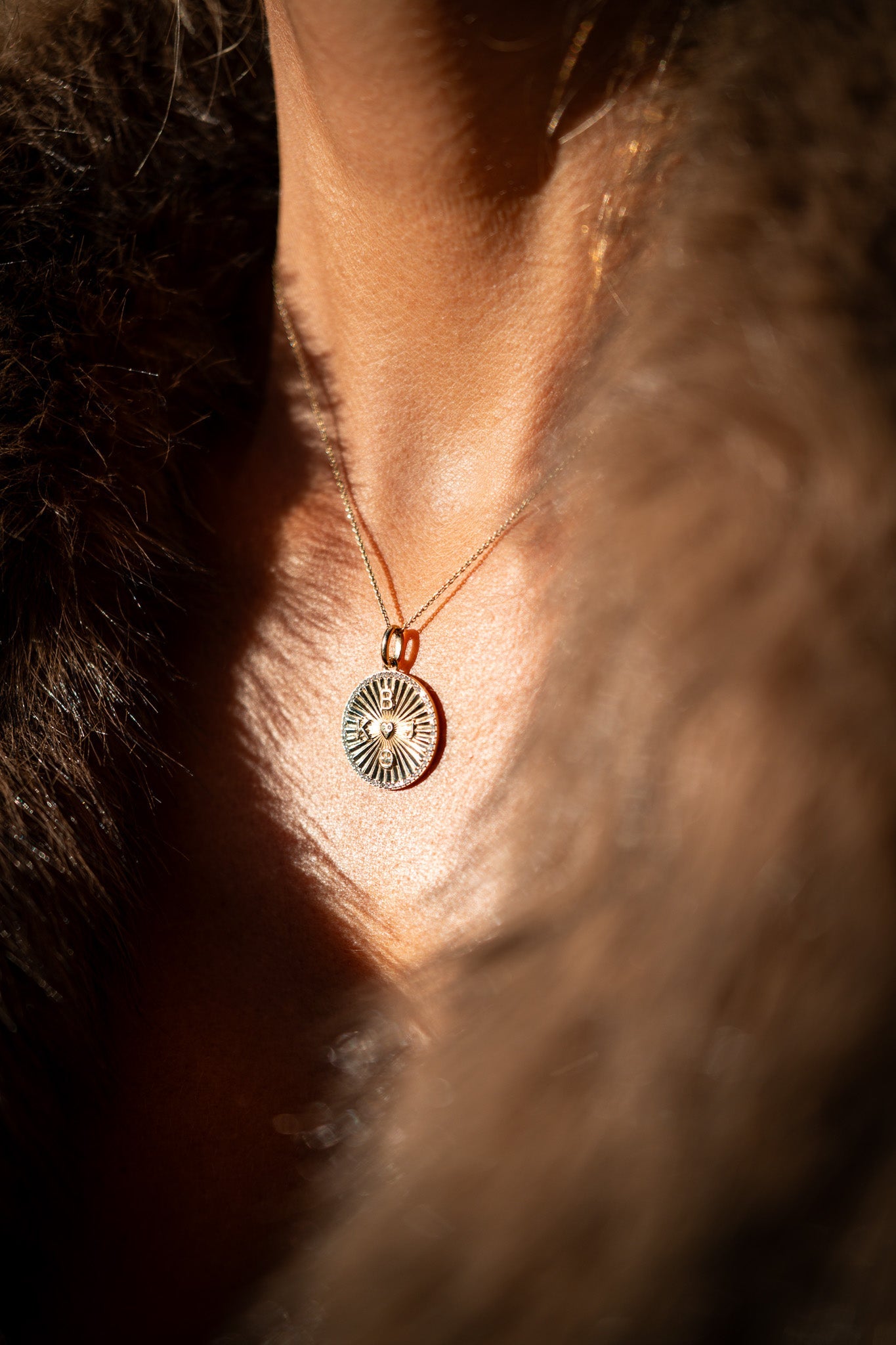 The Customizable Diamond Disc Necklace