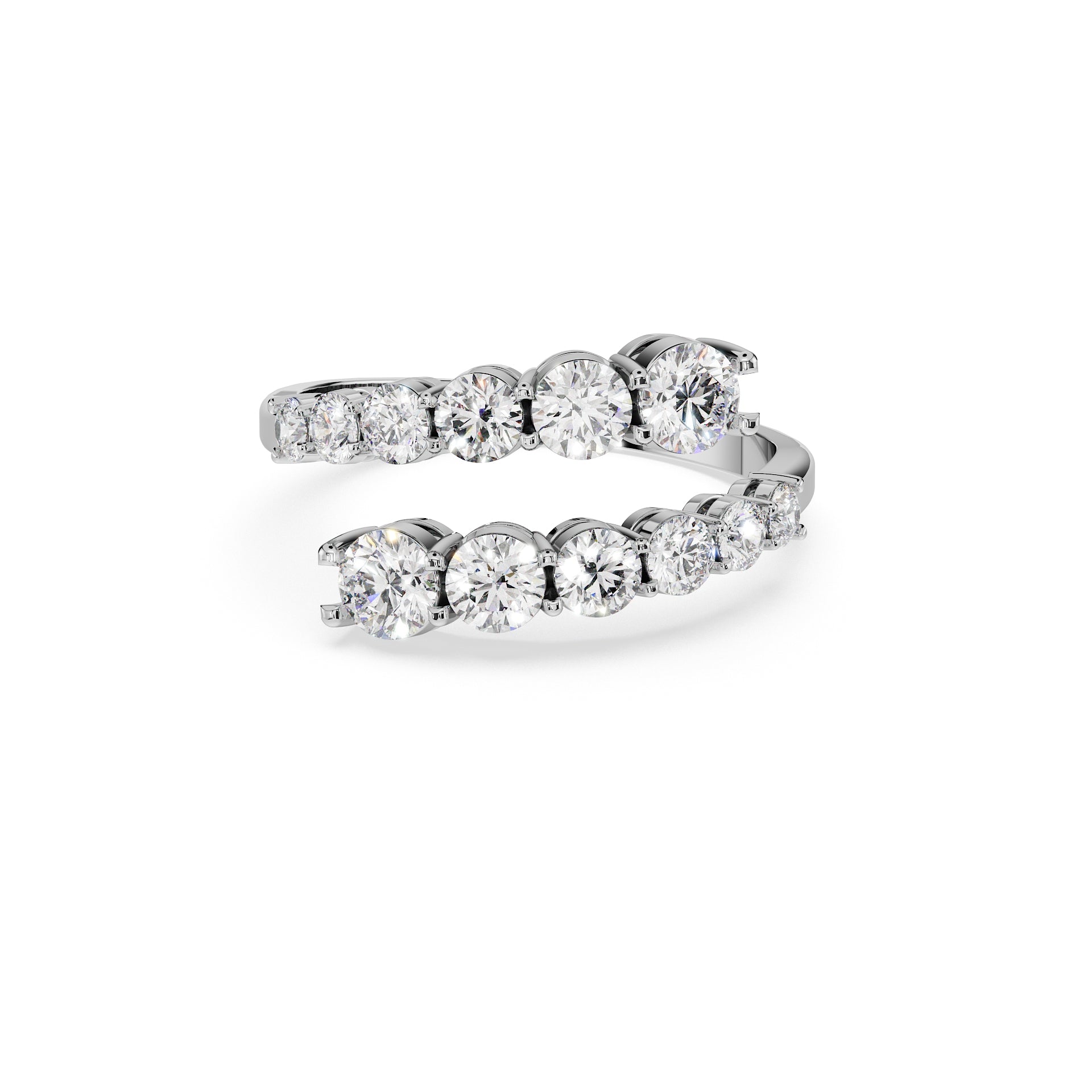 14K White gold