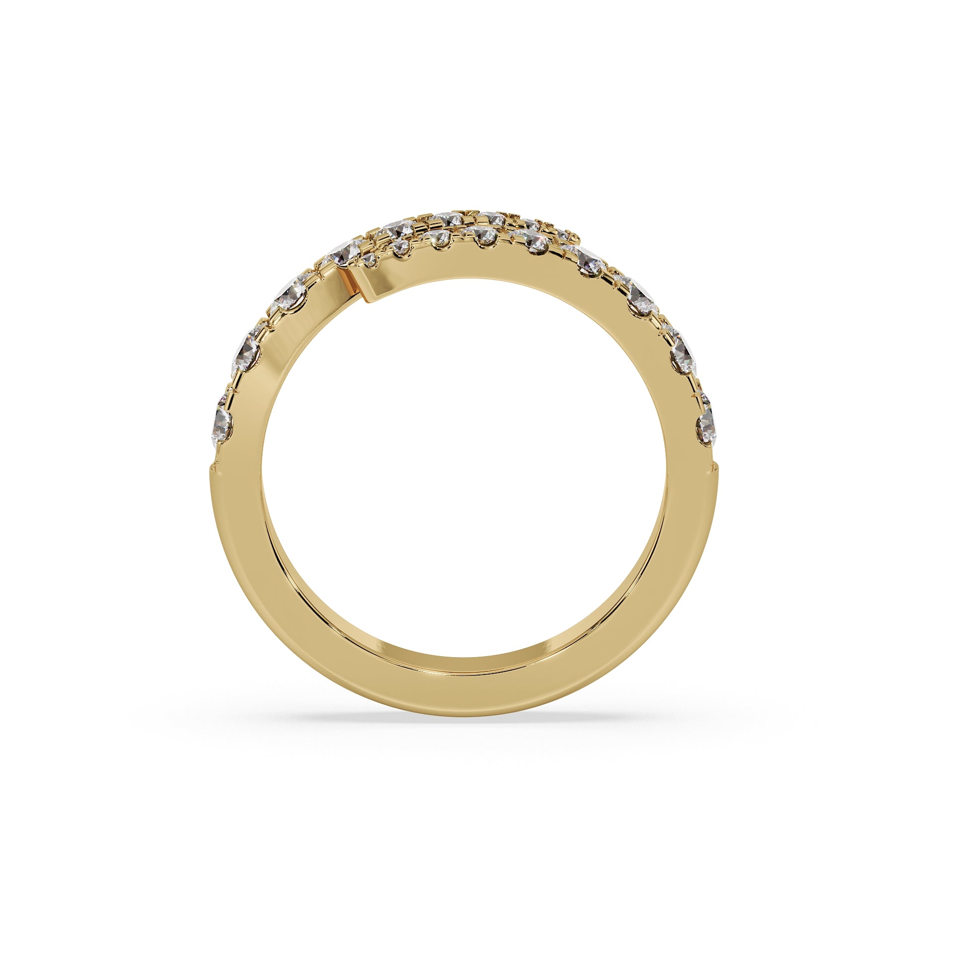 The Large Open Diamond Wrap Ring