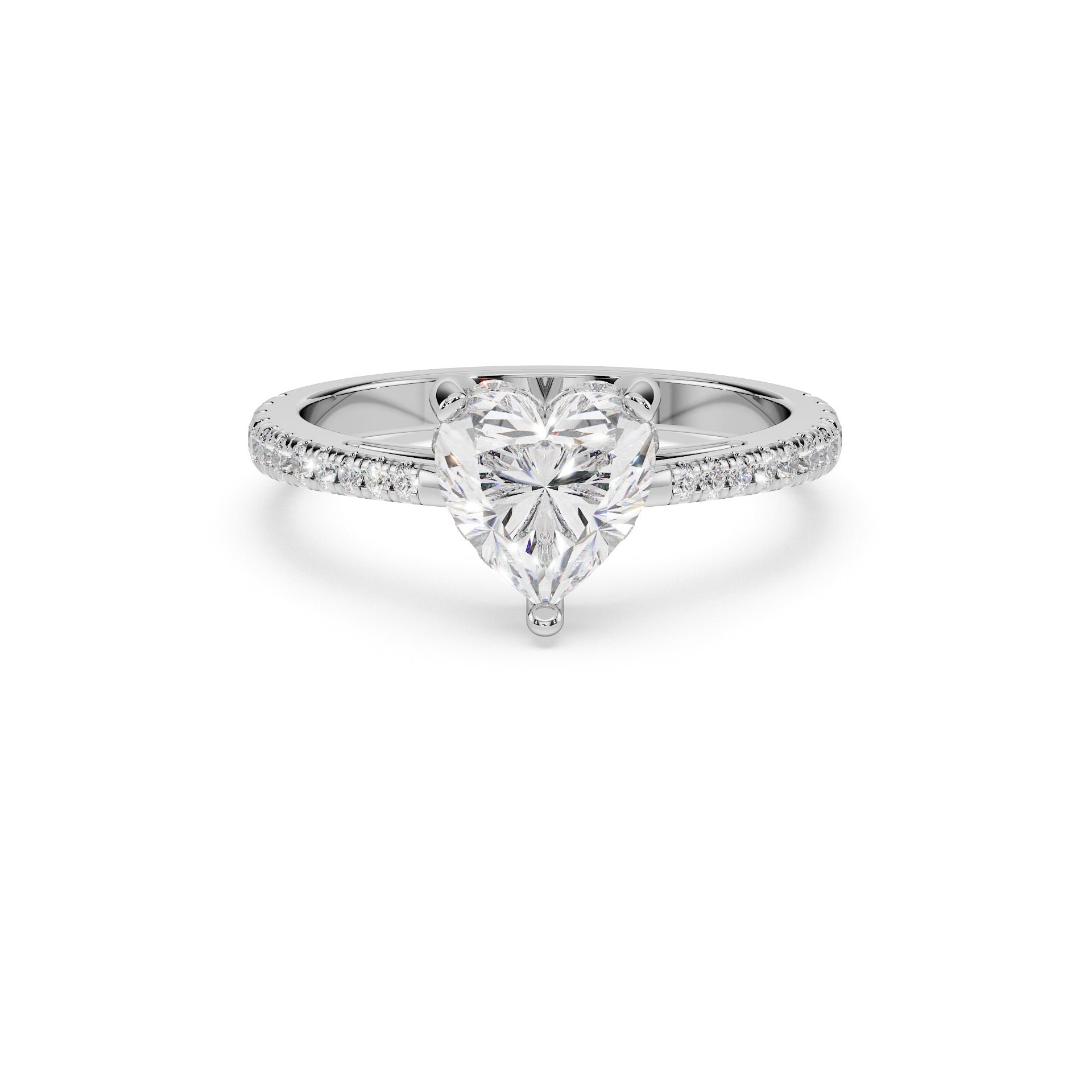14K White gold