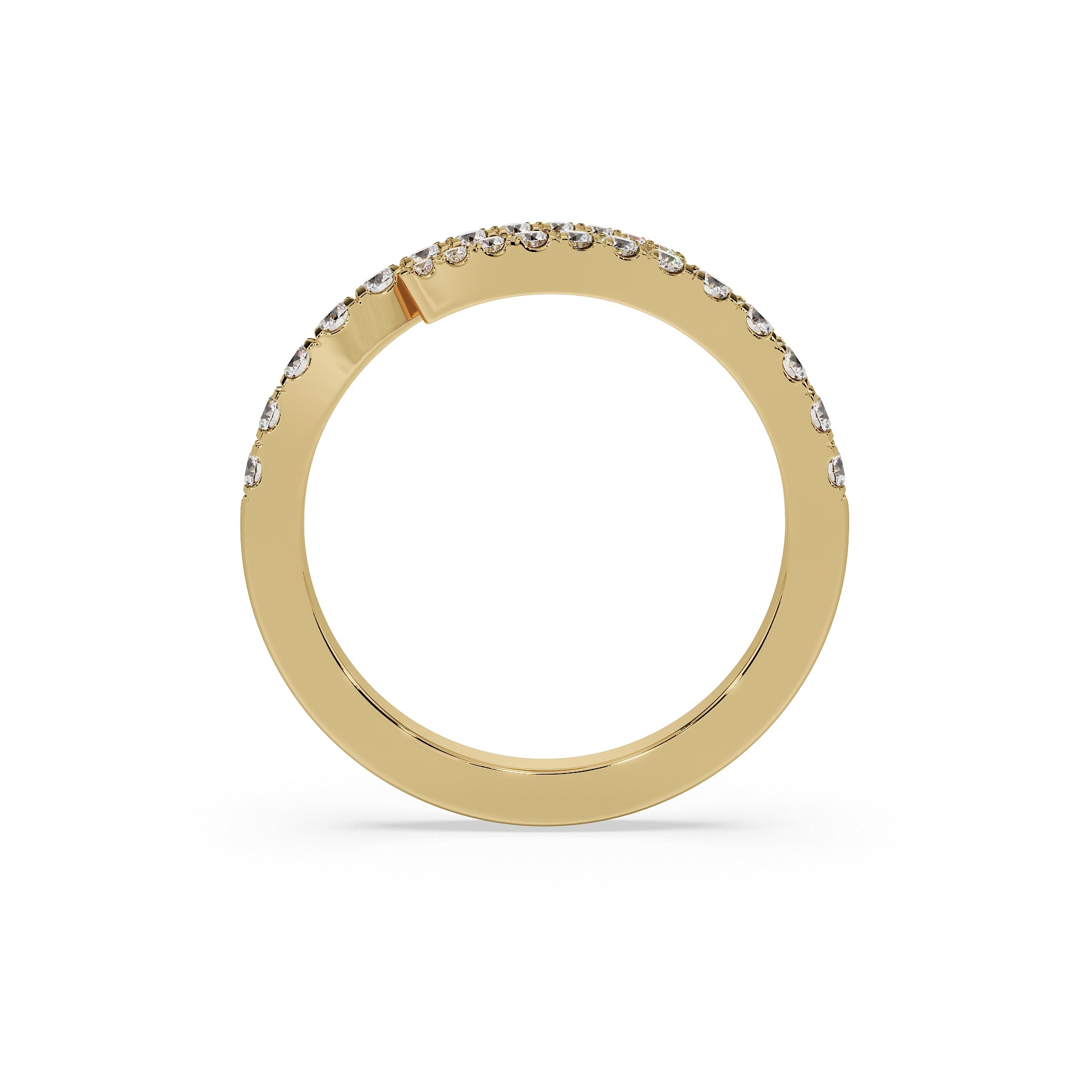 The Small Open Diamond Wrap Ring