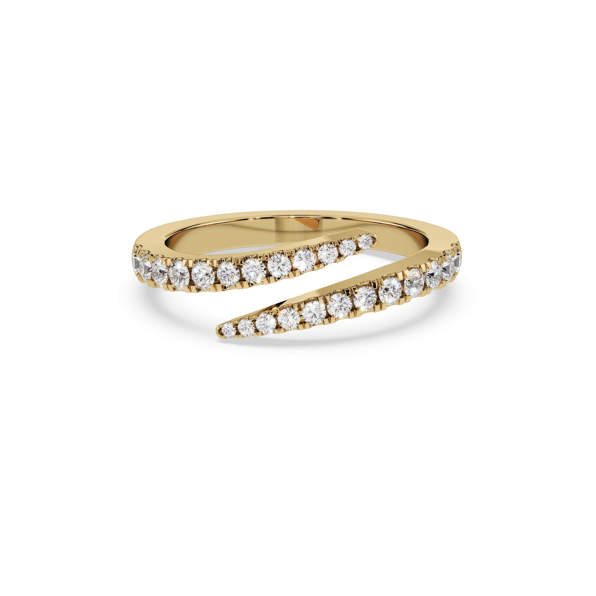 The Small Open Diamond Wrap Ring
